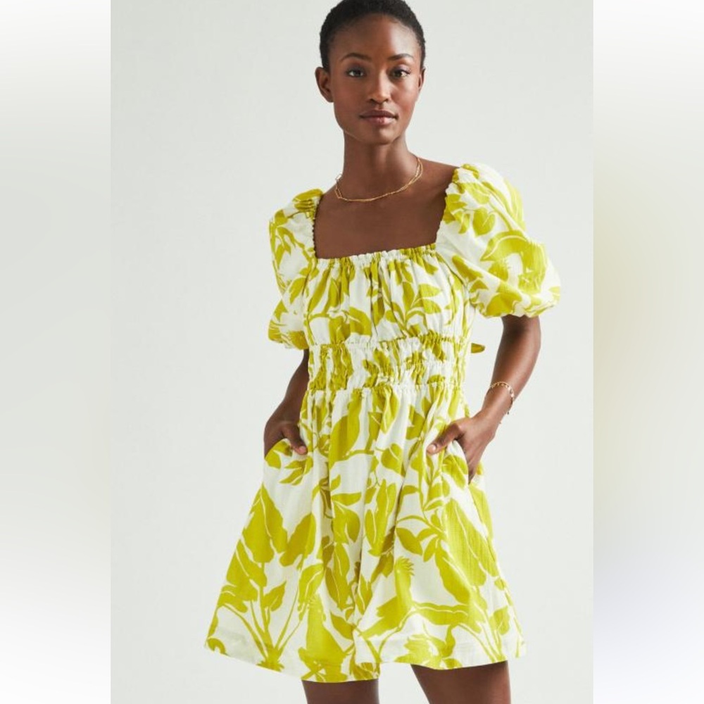 Maeve Puff Sleeve Mini Dress